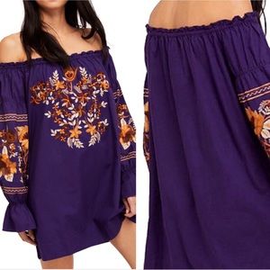 Free People Fleur Du Jour Purple Dress S